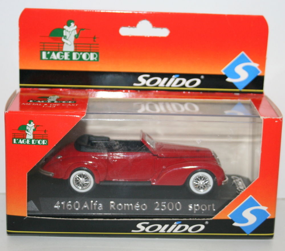 SOLIDO 1/43 SCALE DIECAST MODEL - 4160 - ALFA ROMEO 2500 SPORT - RED