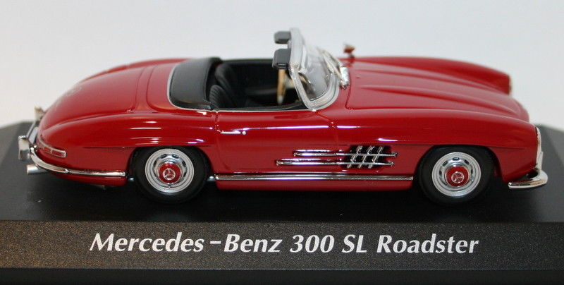 Maxichamps 1/43 Scale Diecast 940039031 Mercedes Benz 300sl Roadster 1955 Red