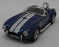 1965 Shelby Cobra 427 S/C - Blue - Kinsmart Pull Back & Go Diecast Metal Model Car