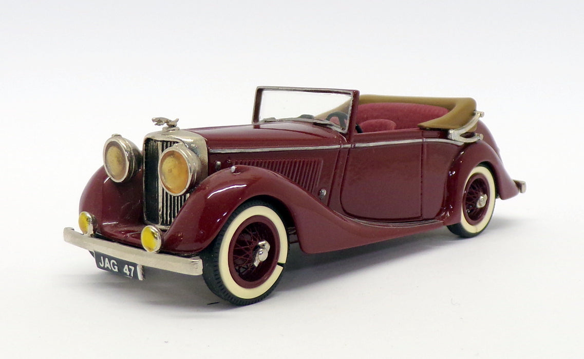 Minimarque 43 1/43 Scale No.2A - 1947 Jaguar 3.5L DHC Open - Maroon