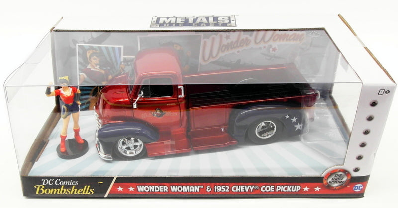 Jada 1/24 Scale 30453 Wonder Woman & 1952 Chevy Pickup DC Comics Bombshells