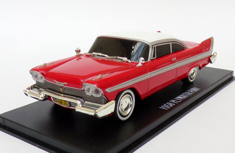 Greenlight 1/43 Scale 86575 - 1958 Plymouth Fury Red/White - Christine