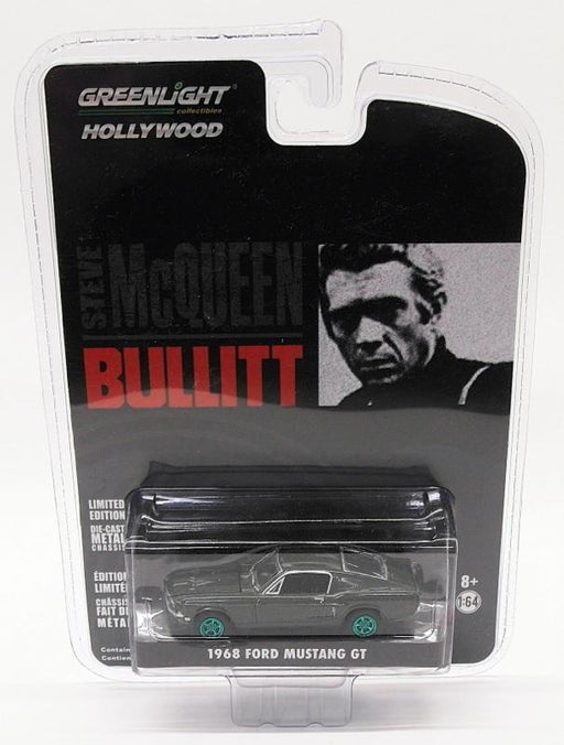 Greenlight 1/64 Scale Model Car 44721 - 1968 Ford Mustang GT Bullit - Chase Car