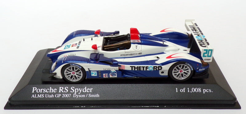 Minichamps 1/43 Scale 400 076620 - Porsche RS Spyder - ALMS Utah GP 2007