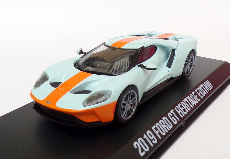 Greenlight 1/43 Scale 86158 - 2019 Ford GT Heritage Edition - Blue/Orange