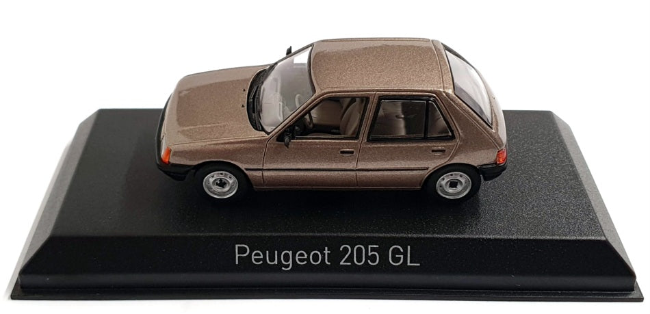 Norev 1/43 Scale Diecast 471724 - 1988 Peugeot 205 GL - Lt Brown