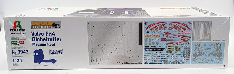 Italeri 1/24 Scale Model Truck Kit 3942 - Volvo FH4 Globetrotter Medium Roof