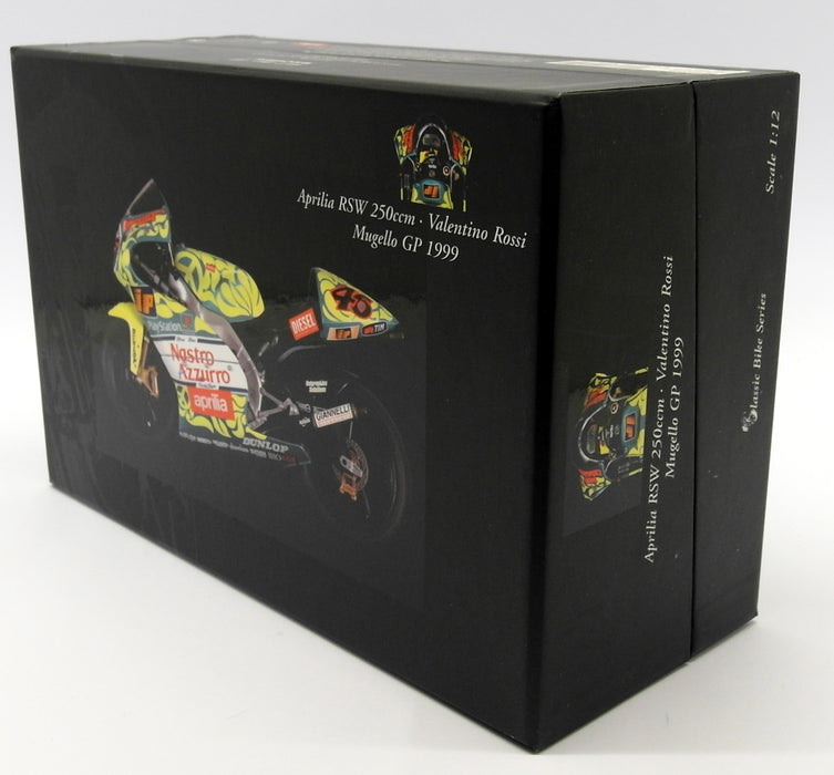 Minichamps 1/12 Scale Diecast 122 990046 Aprilia RSW 250 Mugello GP 99 V. Rossi