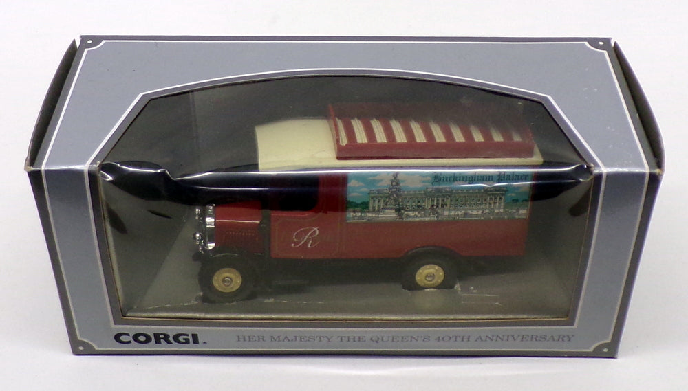 Corgi Appx 13cm Long Diecast 97150 - Thornycroft Van - Buckingham Palace