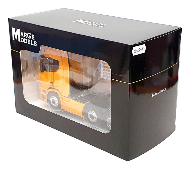 Marge Models 1/32 Scale Diecast 2015-04 - Scania R500 6x2 Truck - Yellow