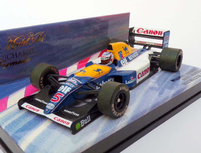 Minichamps 1/43 Scale NM01 - F1 Williams Renault #5 Nigel Mansell Weltmeister 92