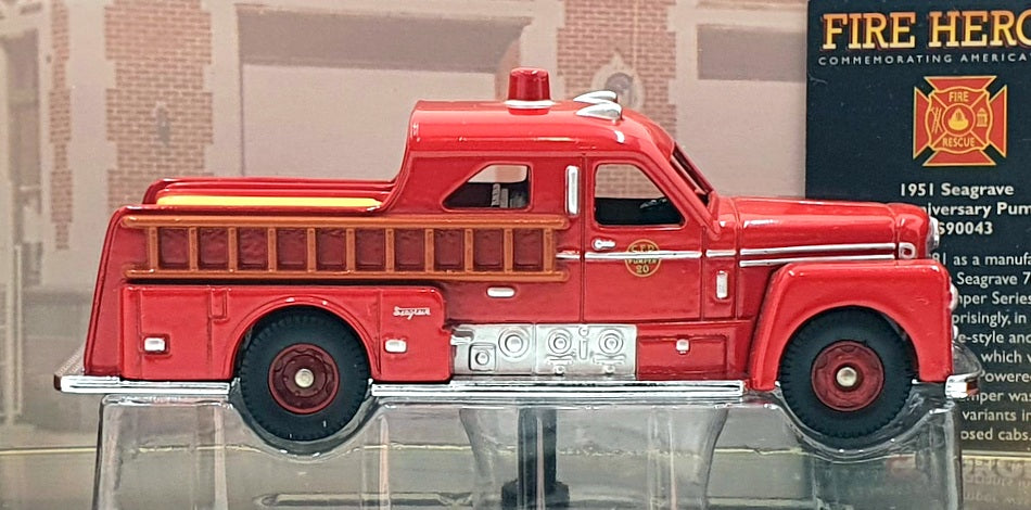Corgi Appx 10cm Long CS90043 - Seagrave 70th Anniversary Pumper