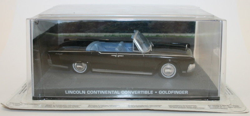 Fabbri 1/43 Scale 007 Bond Model - Lincoln Continental Convertible - Goldfinger