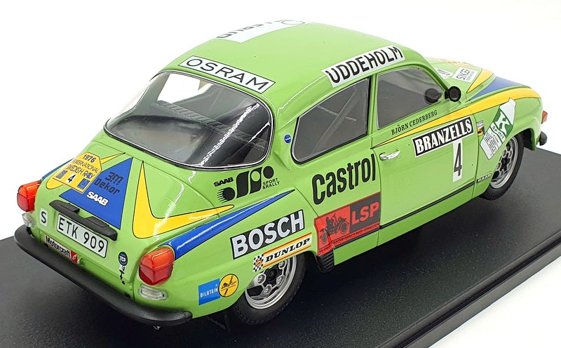 IXO 1/18 Scale 18RMC085A - SAAB 96 V4 #4 Winner Swedish Rally 1976 Eklund