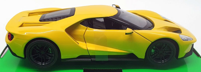 Welly 1/24 Scale Model Car 24082W - 2017 Ford GT - Yellow