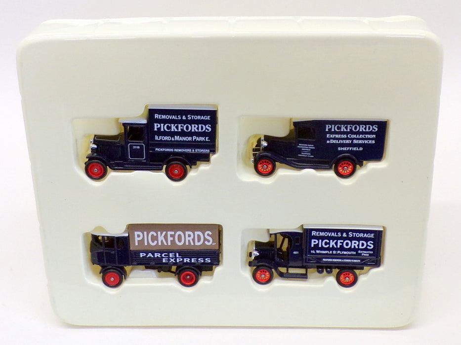 Lledo Diecast P11004 - 4 Piece Vintage Model Van Set - Pickfords