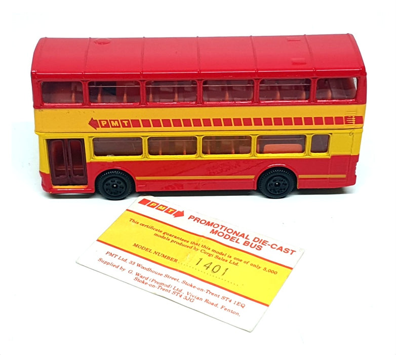 Corg 13.5cm Long Diecast C675/17 - PMT Promo Metrobus R28 Newcastle
