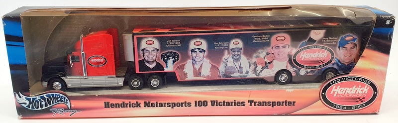 Hot Wheels 39cm Long 54686 - Hendricks Motorsport 100 Victories Transporter