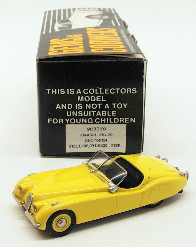 Gems & Cobwebs 1/43 Scale Model Car GC30YO - Jaguar XK120 - Yellow