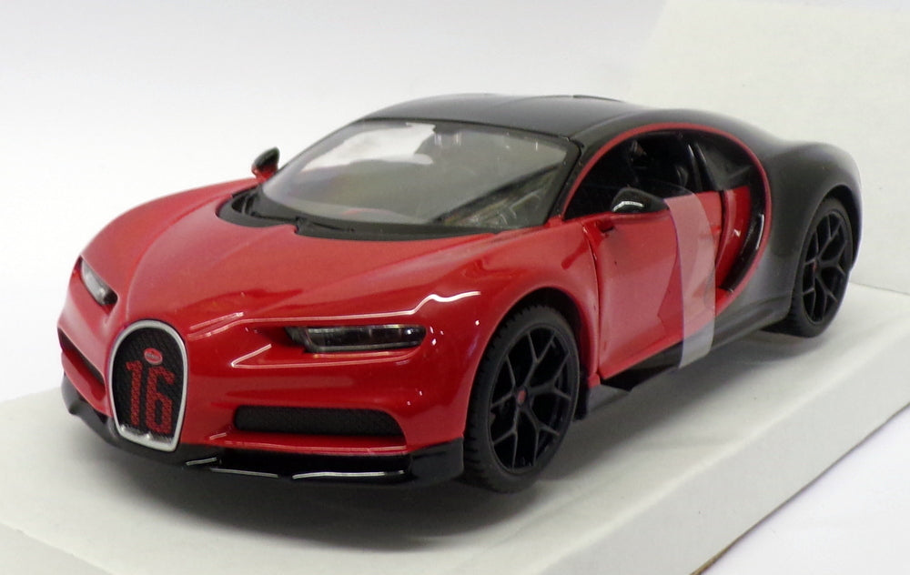 Maisto 1/24 Scale Model Car 31524 - Bugatti Chiron Sport - Red/Black