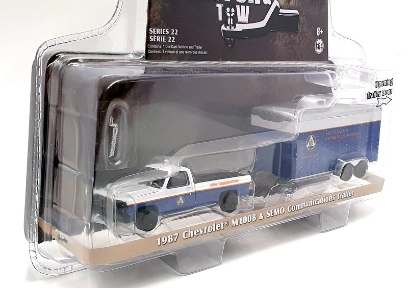 Greenlight 1/64 Scale 32220-C 1978 Chevrolet M1008 & SEMO Communications Trailer