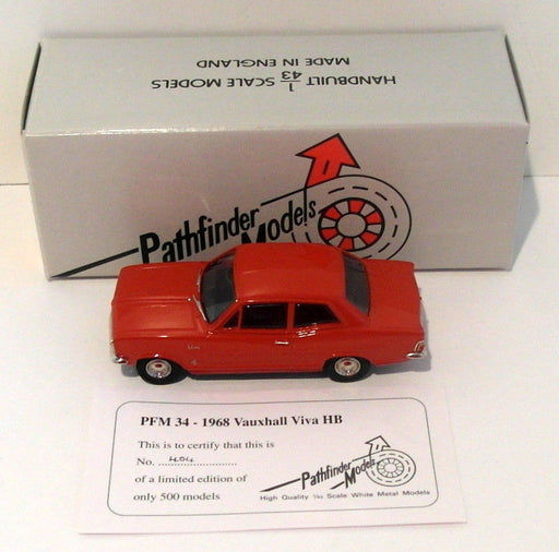 Pathfinder Models 1/43 Scale PFM34 - 1968 Vauxhall Viva HB 1 Of 500 Red - #1