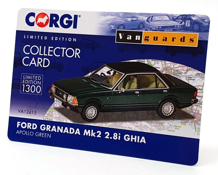 Vanguards 1/43 Scale VA12415 - Ford Granada Mk2 2.8i Ghia - Apollo Green