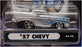 Muscle Machines 1/64 Scale 71161 02-58 - 1957 Chevrolet - Silver/Blue