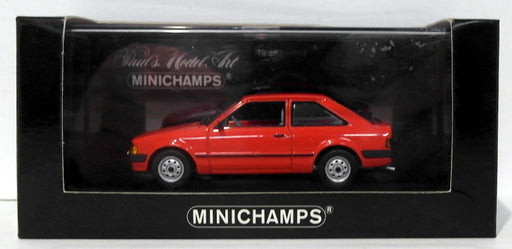 Minichamps 1/43 Scale Diecast 400 085000 - 1981 Ford Escort III - Red Black