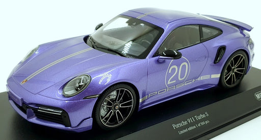 Minichamps 1/18 Scale Diecast 155 069174 Porsche 911 Trubo S 2021 Viola Met