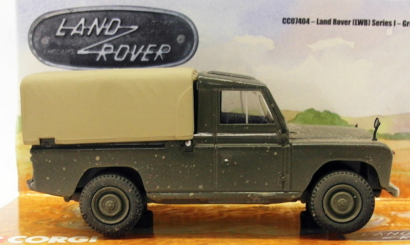 Corgi 1/43 Scale Diecast CC07404 - Land Rover LWB Series I - Green
