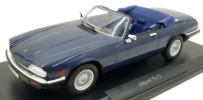 Norev 1/18 Scale 182636 - Jaguar XJ-S Cabriolet 1988 - Metallic Blue