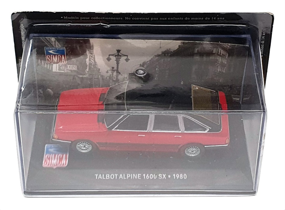 Altaya 1/43 Scale Diecast AT17423 - 1980 Talbot Alpine 1600 SX - Red