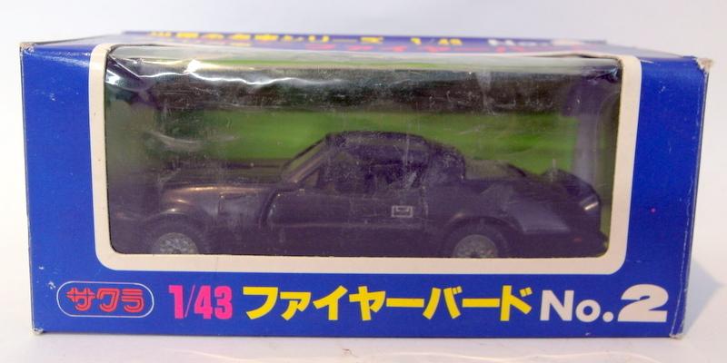 KK Sakura 1/43 scale Vintage diecast - NO.2 Pontiac Fire Bird black