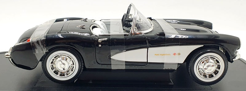 Road Signature 1/18 Scale 92018 - 1957 Chevrolet Corvette - Black/White