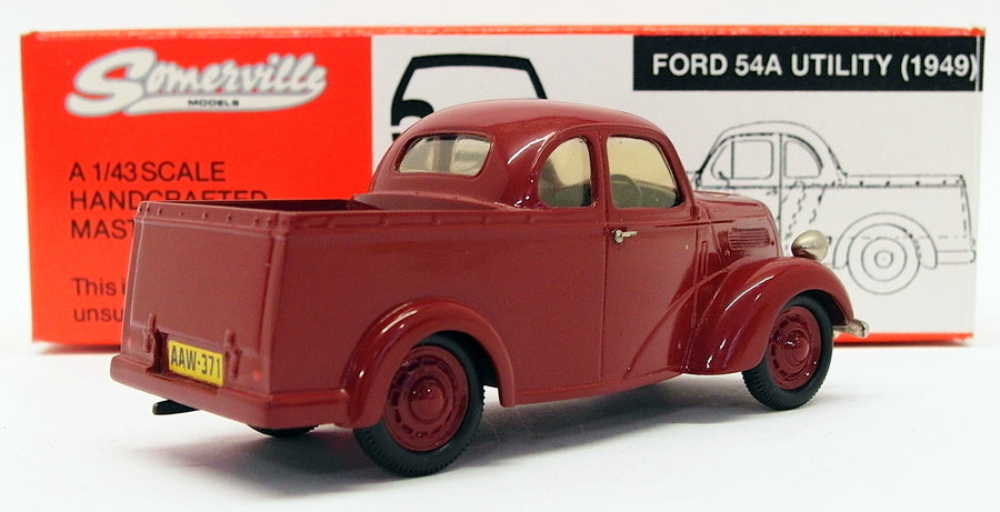 Somerville Models 1/43 Scale 501 - 1949 Ford 54A Utility - 1 Of 500 Red