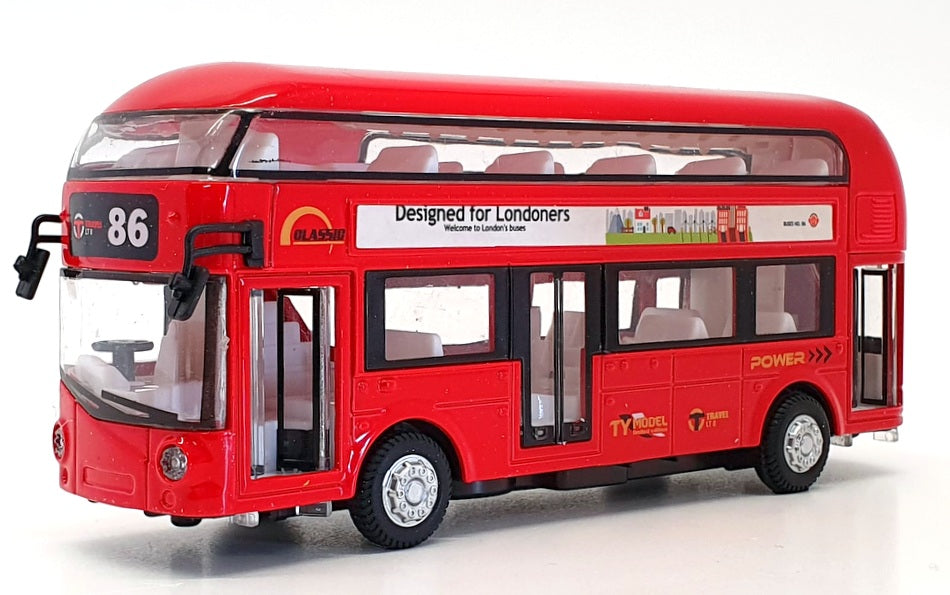 TY Models 17cm Long Diecast 30042 - Pull Back & Go Luxury Bus
