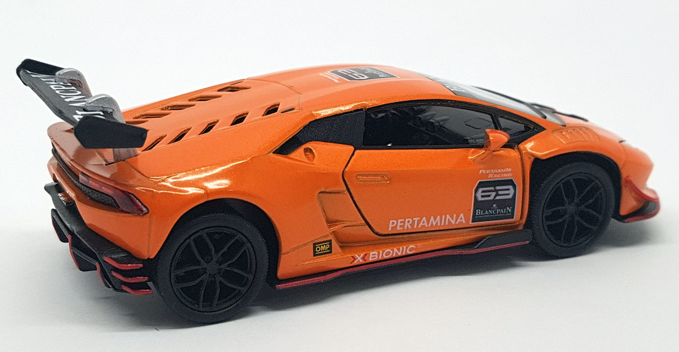 Lamborghini Huracan LP620-2 Super Trofeo - Orange - Kinsmart Pull Back & Go Car