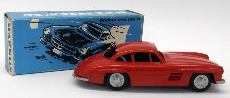 Vintage West Germany Marklin Diecast - 8019 Mercedes 300 SL Red No Interior
