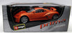 Burago 1/18 Scale Diecast - 33130 Giugiaro Design Prima Orange Model Car