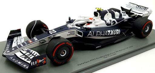 Spark 1/18 Scale 18S757 F1 Alpha Tauri AT03 Bahrain GP 2022 Tsunoda #22