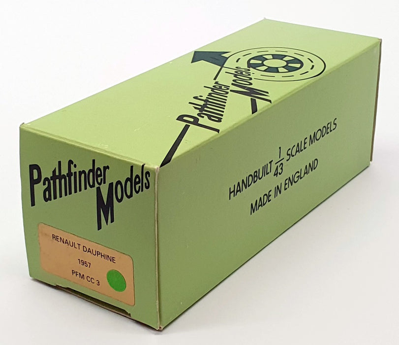 Pathfinder Models 1/43 Scale PFMCC3 - 1957 Renault Dauphine - Green - NUMBER 1