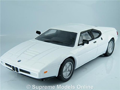 Atlas 1/43 Scale Die-cast metal model - BMW M1 White