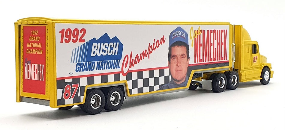 Ertl 1/64 Scale 3217 GMC Truck & Trailer 1992 Busch Grand Ntl Winner J.Nemecheck