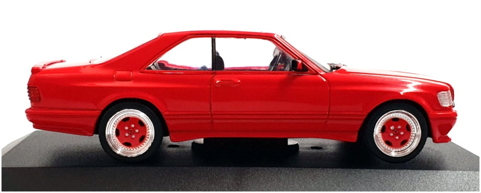 Solido 1/43 Scale S4310902 - Mercedes Benz 560 SEC AMG Widebody - Red