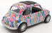 Kandy Toys 11cm Long TY4507 - Wacky Colour Cars Fiat 500 Pull Back And Go