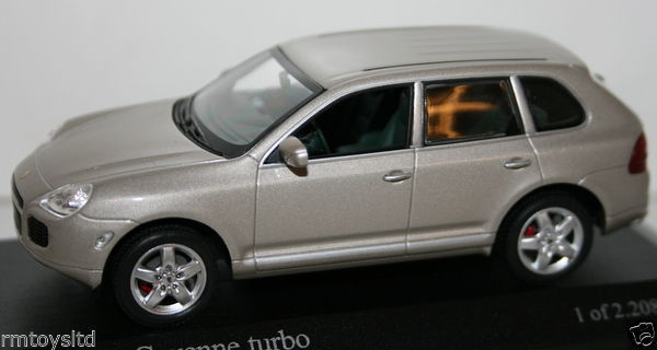 MINICHAMPS 1/43 SCALE 400061081 - PORSCHE CAYENNE TURBO 2002 - BEIGE METALLIC