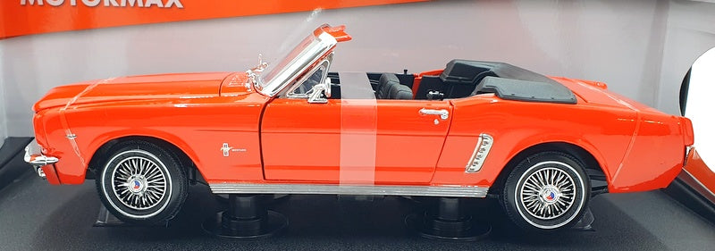 Motor Max 1/18 Scale 73145 - 1964 1/2 Ford Mustang - Orange