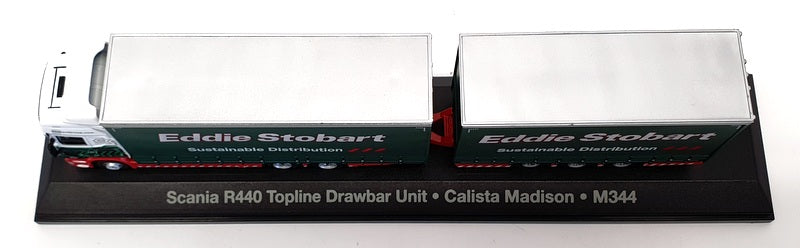 Oxford Diecast 1/76 Scale STOB032 - Scania R440 Drawbar Eddie Stobart