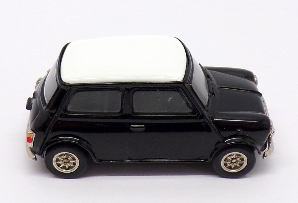 BMC 1/43 Scale Model Car BMC191119S - Mini Cooper - Black/White